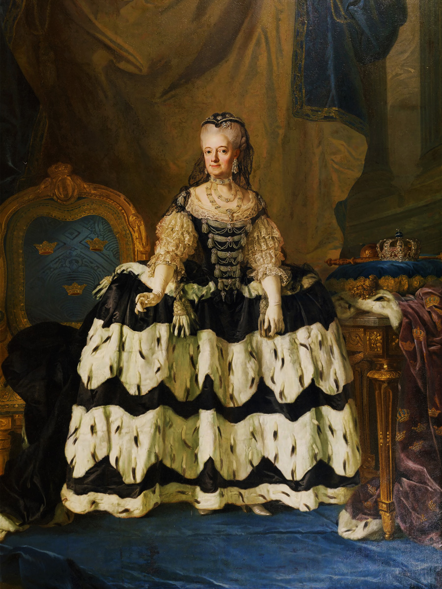 Änkedrottning Lovisa Ulrika Lorens Pasch d.y. premium posters hos Royal Posters, porträtt av Svenska drottningar Porträtt av Änkedrottning Lovisa Ulrika målad av Lorens Pasch d.y. Finns som poster hos Royal Posters