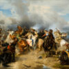 Gustav II Adolfs död i slaget vid Lützen av Carl Wahlbom. Målningen finns som poster hos Royal Posters