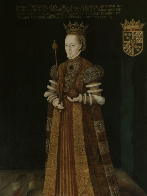 Porträtt av Margareta Eriksdotter Leijonhufvud, målad av Johan Baptista van Uther. Poster hos Royal Posters.