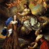 Drottning Hedvig Eleonora (1636 – 1715), allegorisk målning av Juriaen Ovens. Finns nu som poster hos Royal Poster.