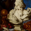 Vacker stilleben målning med skulptur av Francis I d'Este av Francesco Stringa. Nu som poster hos Royal Posters.