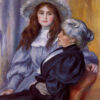 Målning av Pierre-Auguste Renoir. Målningen heter Berthe Morisot och hennes dotter Julie Manet, finns som poster på Royal Poster