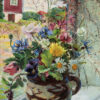 Den kvinnliga konstnären Fanny Brate med målningen Blommor i fönster, finns nu som poster hos Royal Posters.