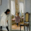 Målningen Kurragömma av den svenska kvinnliga konstnären Fanny Brate. Poster av motivet finns hos Royal Poster.