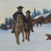 Karoliner till häst en målning gjord i början av 1900-talet, finns som poster hos Royal Posters.