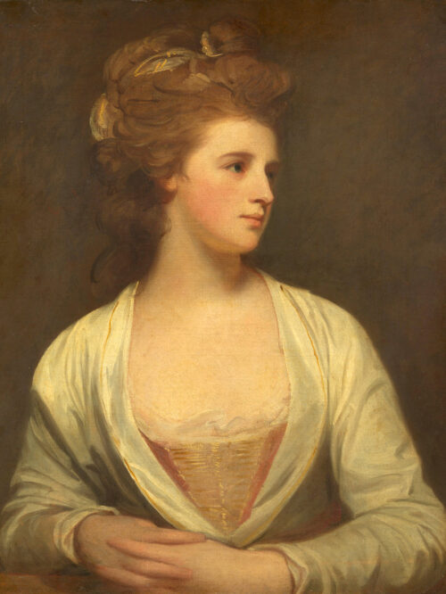 Porträtt av kvinna - sägs vara Emily Bertie Pott (dog 1782), målningen gjord av britten George Romney 1781. Finns som konstposter hos Royal Posters.