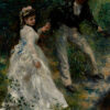 Vacker romantisk målning av Pierre-Auguste Renoir. Fransk promenad finns nu som poster hos Royal Posters.