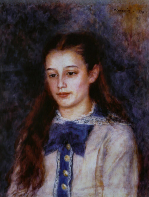 Porträtt av Therese Berard, målad av konstnären Pierre-Auguste Renoir. Finns som poster på Royal Posters.