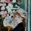 Ung flicka med fläkt av den store konstnären Pierre-Auguste Renoir, nu som poster på Royal Poster.