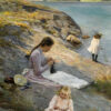 Det vackra konstverket av den kvinnliga konstnären Fanny Brate. Sommaridyll heter verket och signerades 1894. Finns nu som poster hos Royal Poster.