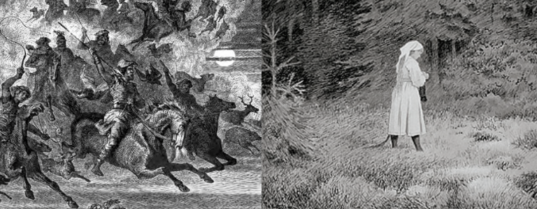 Odens jakt och skogsrået
