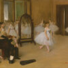 Dansklassen av den franska konstnären Edgar Degas