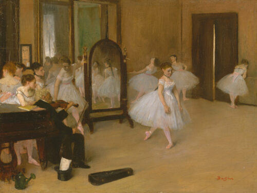 Dansklassen av den franska konstnären Edgar Degas