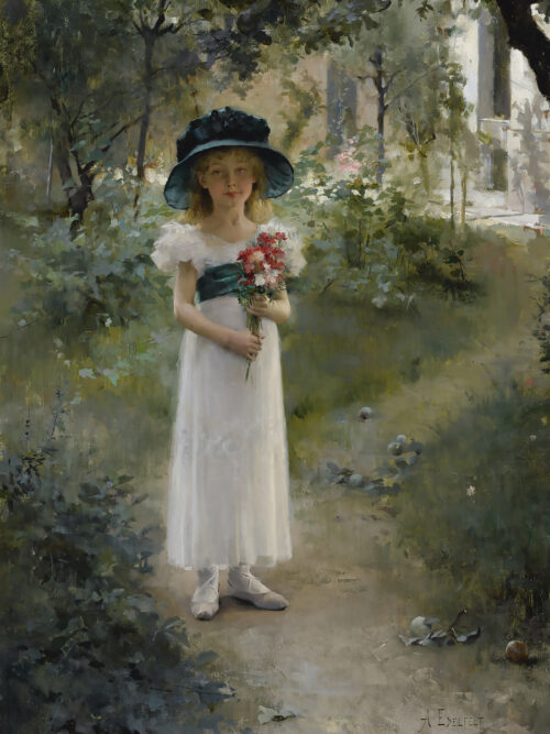 I trädgården av Albert Edelfelt.