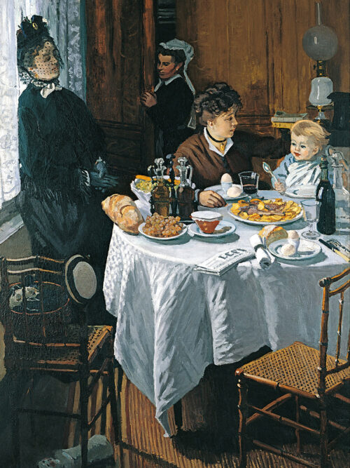 Lunchen målad av den kända konstnären Claude Monet