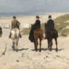 Morgonritt på stranden av Anton Mauve år 1876