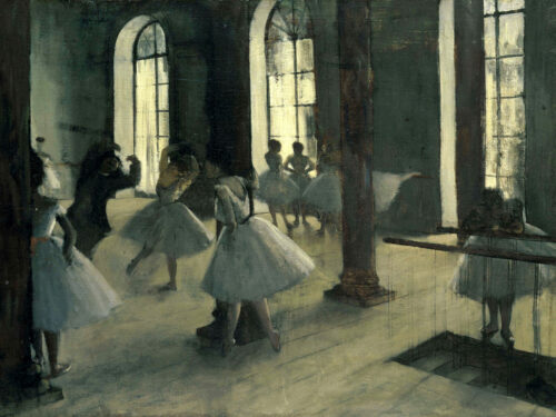 Repetition i dansens foajé av Edgar Degas konstposters hos royal posters