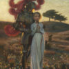 Riddaren och jungfrun av den kända svenska konstnären Richard Bergh. Finns som konstposter