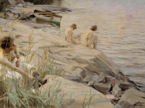 Målningen Ute av Anders Zorn finns som konstposter hos Royal Posters
