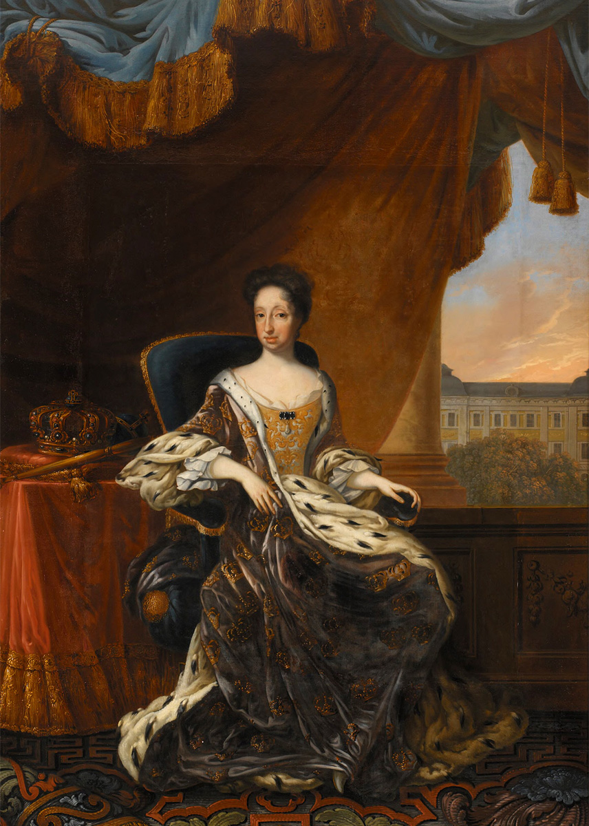 Hedvig Eleonora, 1636-1715, drottning av Sverige david von krafft karoliner konst